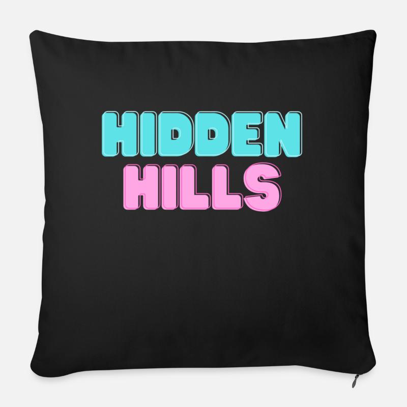 hidden hills 3 - Sofakissenbezug 45 x 45 cm - Schwarz
