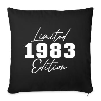 40e anniversaire Hommes Femmes Anniversaire 40 ans - Housse de coussin décorative 45 x 45 cm - noir - Devant