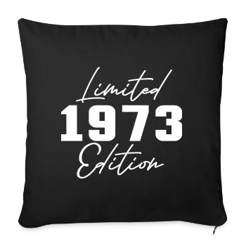 50e anniversaire Hommes Femmes Anniversaire 50 ans - Housse de coussin décorative 45 x 45 cm - noir - Devant