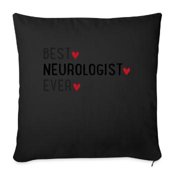 Neurology - Sofa pillowcase 17,3'' x 17,3'' (45 x 45 cm) - black - Front