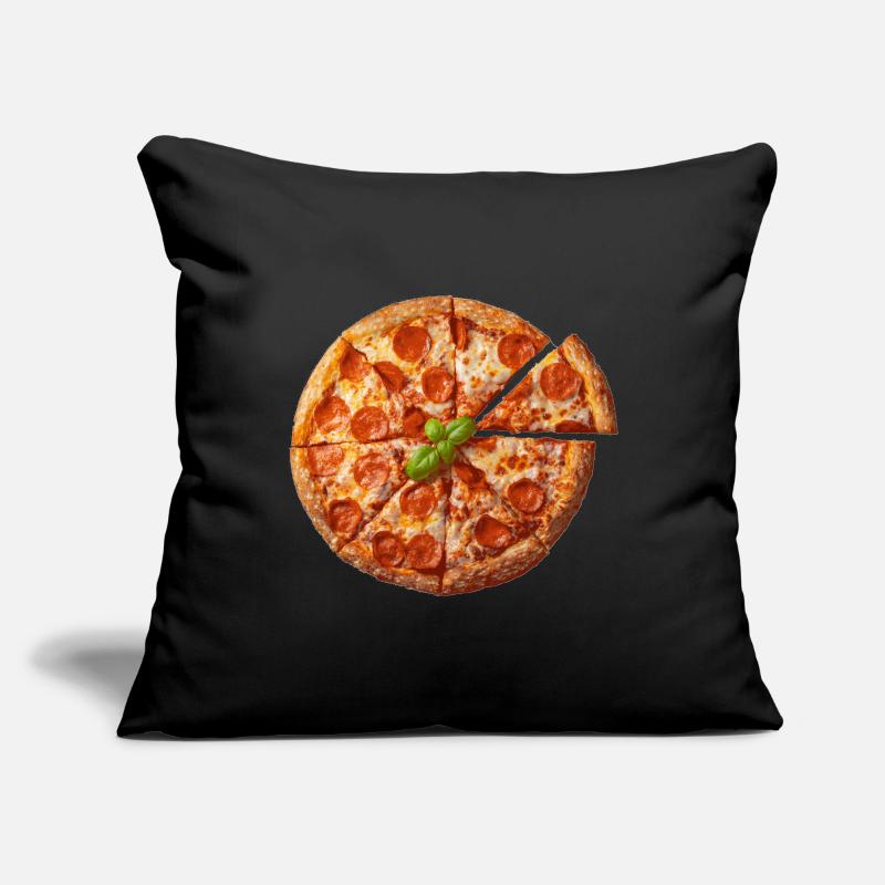 Simplement pizza Housse de coussin décorative 45 x 45 cm