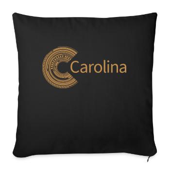 For Carolina - Sofa pillowcase 17,3'' x 17,3'' (45 x 45 cm) - black - Front