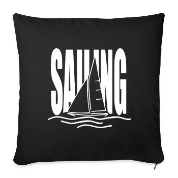 navigation - Housse de coussin décorative 45 x 45 cm - noir - Devant