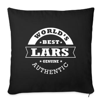 Lars Cadeau Homme prénom lars - Housse de coussin décorative 45 x 45 cm - noir - Devant