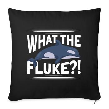 Whale Watching Whale Watching Whale Orca Blue Whale - Sofa pillowcase 17,3'' x 17,3'' (45 x 45 cm) - black - Front