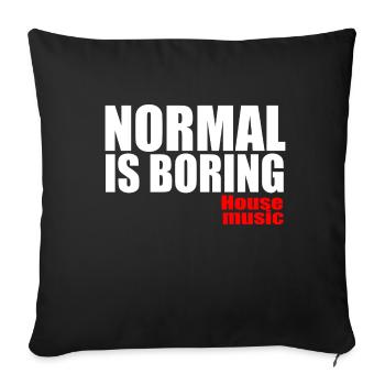 House music - Sofa pillowcase 17,3'' x 17,3'' (45 x 45 cm) - black - Front
