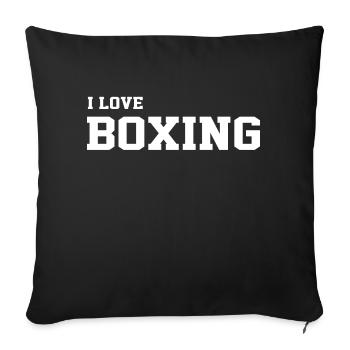 je peux pas j'ai BOXE BEST-SELLER🌟🌟 - Housse de coussin décorative 45 x 45 cm - noir - Devant