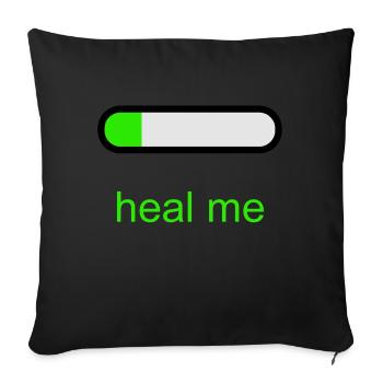 Heal Me - Sofa pillowcase 17,3'' x 17,3'' (45 x 45 cm) - black - Front