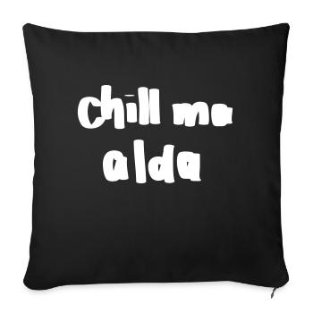 chill ma alda - Sofakissenbezug 45 x 45 cm - Schwarz - Vorne
