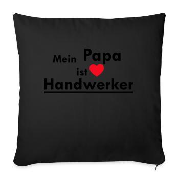 Handwerker Handyman Handwerk Werkzeug Baustelle - Sofakissenbezug 45 x 45 cm - Schwarz - Vorne