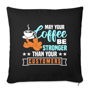 Balloon Twisting Design - Sofa pillowcase 17,3'' x 17,3'' (45 x 45 cm) - black - Front