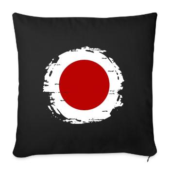 Japan Flag Used Look Nihon Japanese Flag - Sofa pillowcase 17,3'' x 17,3'' (45 x 45 cm) - black - Front