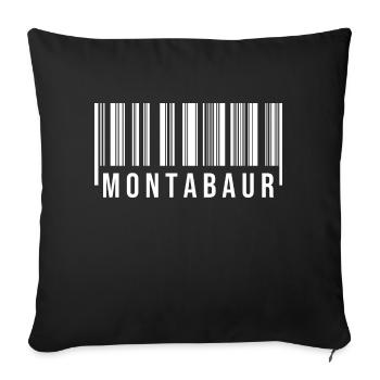 Montabaur Westerwald - Sofakissenbezug 45 x 45 cm - Schwarz - Vorne