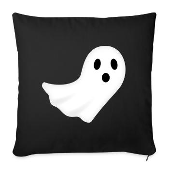 Ghost Halloween Night Ghost Spooky - Sofa pillowcase 17,3'' x 17,3'' (45 x 45 cm) - black - Front