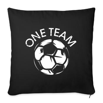 One Team Ball Used Look Symbol Dirty Icon Club - Sofa pillowcase 17,3'' x 17,3'' (45 x 45 cm) - black - Front