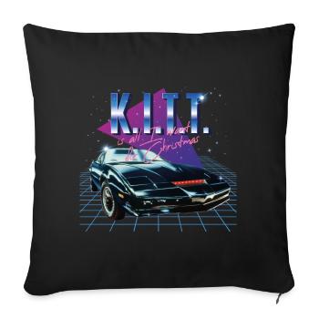 KITT is all I want for Christmas - Sofakissenbezug 45 x 45 cm - Schwarz - Vorne