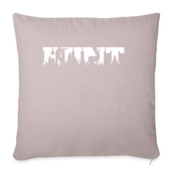 Jäger - Natur-Geschenkidee - Sofakissenbezug 45 x 45 cm - helles Taupe - Vorne