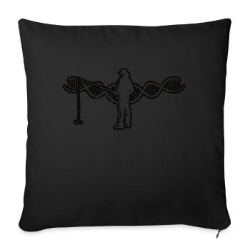 Pêche Hameçon Pêche Pêche Pêcheur - Housse de coussin décorative 45 x 45 cm - noir - Devant
