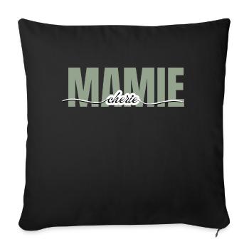 Granny Darling - Grandma Gift - Sofa pillowcase 17,3'' x 17,3'' (45 x 45 cm) - black - Front