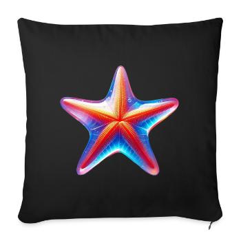 Seestern - Sofakissenbezug 45 x 45 cm - Schwarz - Vorne