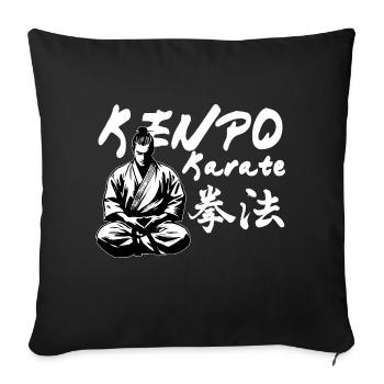 Kenpo Karate Kanji Kimono Dojo Martial Arts - Sofa pillowcase 17,3'' x 17,3'' (45 x 45 cm) - black - Front
