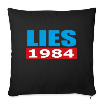 Lies 1984 - Sofakissenbezug 45 x 45 cm - Schwarz - Vorne