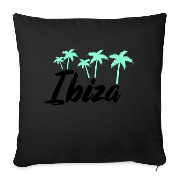 Ibiza - Housse de coussin décorative 45 x 45 cm - noir - Devant