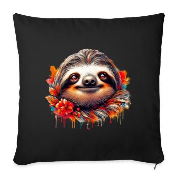 Paresse - Housse de coussin décorative 45 x 45 cm - noir - Devant