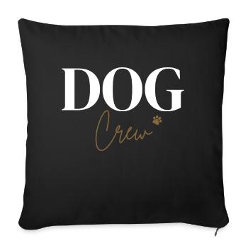 Équipage canin - Housse de coussin décorative 45 x 45 cm - noir - Devant