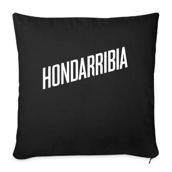 Hondarribia - Housse de coussin décorative 45 x 45 cm - noir - Devant