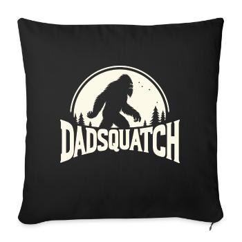 Dadsquatch Bigfoot Papa Papa Cadeau - Housse de coussin décorative 45 x 45 cm - noir - Devant