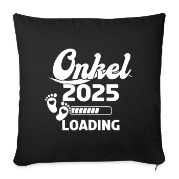 Uncle 2025 Loading - Sofa pillowcase 17,3'' x 17,3'' (45 x 45 cm) - black - Front