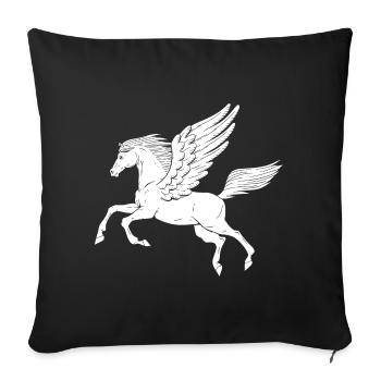 Pegasus - Sofakissenbezug 45 x 45 cm - Schwarz - Vorne
