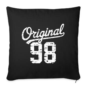 Original 98 - 27 Years Birthday - Sofa pillowcase 17,3'' x 17,3'' (45 x 45 cm) - black - Front