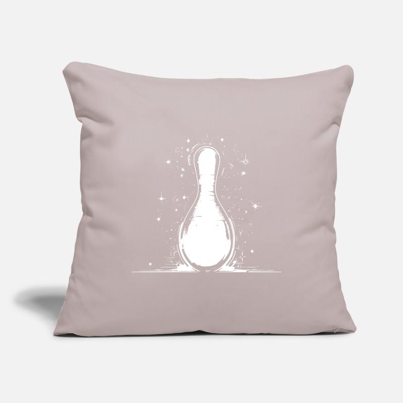 Graphique de quille de bowling Housse de coussin décorative 45 x 45 cm