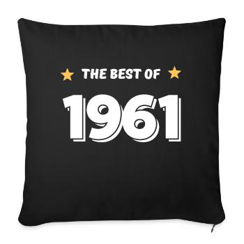 Best of 1961 - Housse de coussin décorative 45 x 45 cm - noir - Devant