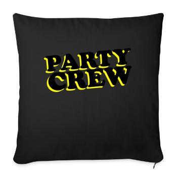 Équipe de fête - Housse de coussin décorative 45 x 45 cm - noir - Devant