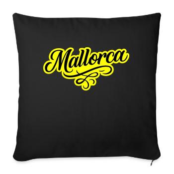 Ornement de Majorque - Housse de coussin décorative 45 x 45 cm - noir - Devant