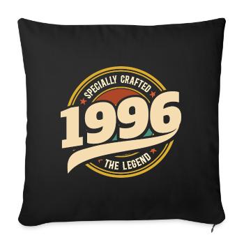 1996 Légende 30 Ans Anniversaire Homme - Housse de coussin décorative 45 x 45 cm - noir - Devant