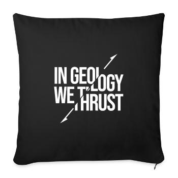 In Geology We Trust - Housse de coussin décorative 45 x 45 cm - noir - Devant