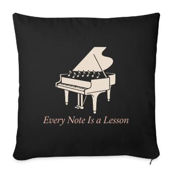 Piano Teacher Music Teacher Funny Teacher - Sofa pillowcase 17,3'' x 17,3'' (45 x 45 cm) - black - Front