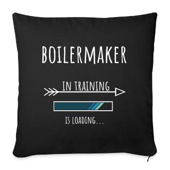 Gift Profession Training Boilersmith - Sofa pillowcase 17,3'' x 17,3'' (45 x 45 cm) - black - Front