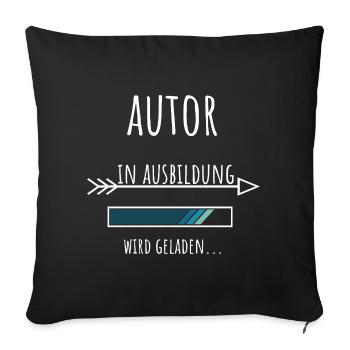 Creative Writing Student Profession Education Author - Sofa pillowcase 17,3'' x 17,3'' (45 x 45 cm) - black - Front