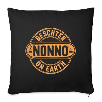 Taster Nonno Grandfather Grandpa - Sofa pillowcase 17,3'' x 17,3'' (45 x 45 cm) - black - Front