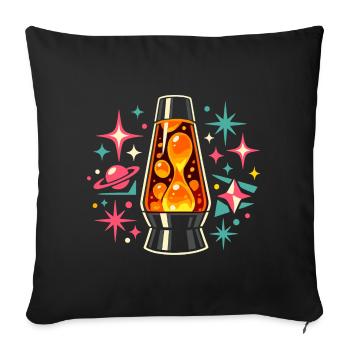 70s Lamp Costume Carnival Party - Sofa pillowcase 17,3'' x 17,3'' (45 x 45 cm) - black - Front