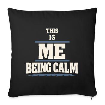 Périménopause Humour Périménopause - Housse de coussin décorative 45 x 45 cm - noir - Devant
