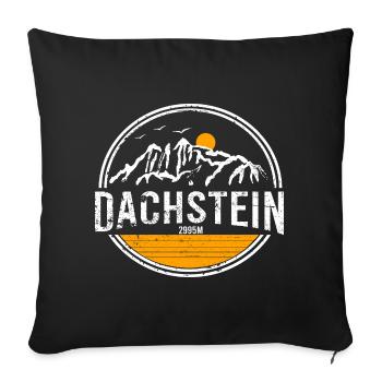 Dachstein Ramsau Österreich Logo - Sofakissenbezug 45 x 45 cm - Schwarz - Vorne