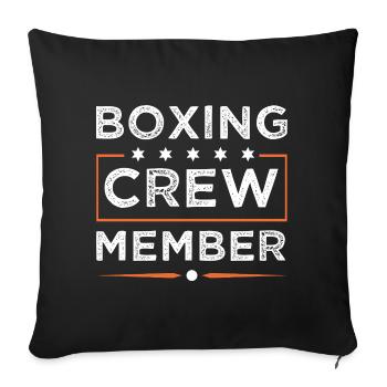 Équipe de boxe - Housse de coussin décorative 45 x 45 cm - noir - Devant
