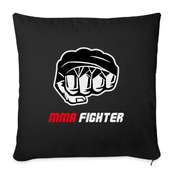 MMA Fighter Fist Combat Sport - Sofa pillowcase 17,3'' x 17,3'' (45 x 45 cm) - black - Front