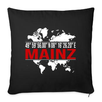 Mainz - Sofakissenbezug 45 x 45 cm - Schwarz - Vorne